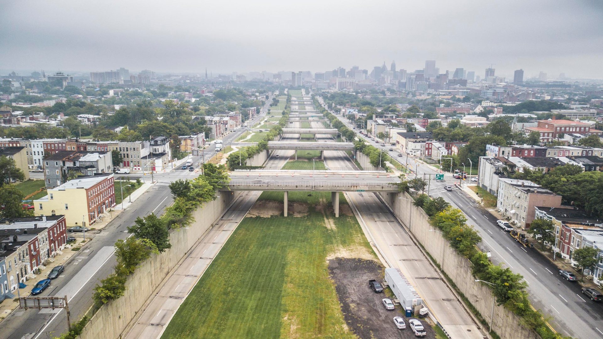 The "Road To Nowhere" is an extension to I-70 which never materialized.