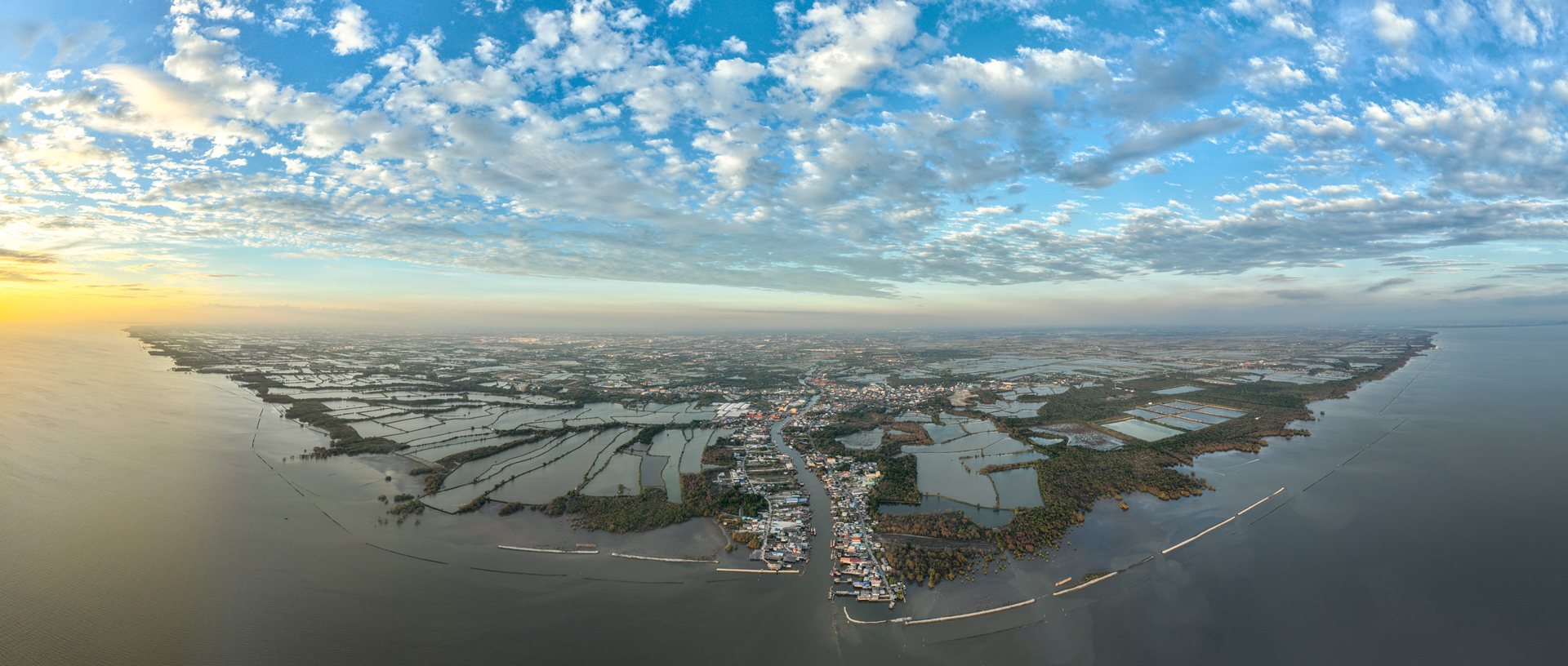 The Dan River delta, near Bangkok.