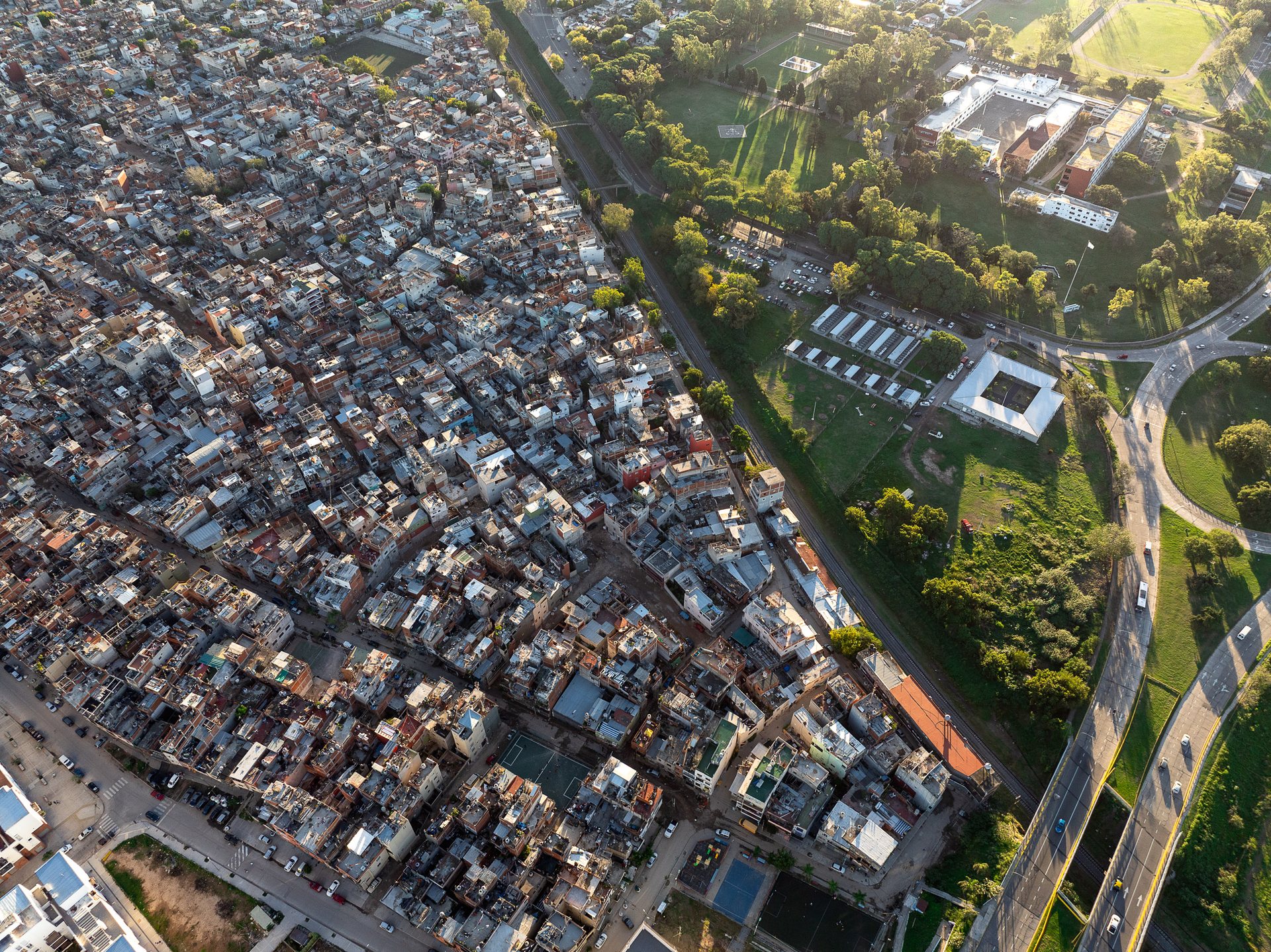 The densely packed Villa 20, currently undergoing an upgrade.