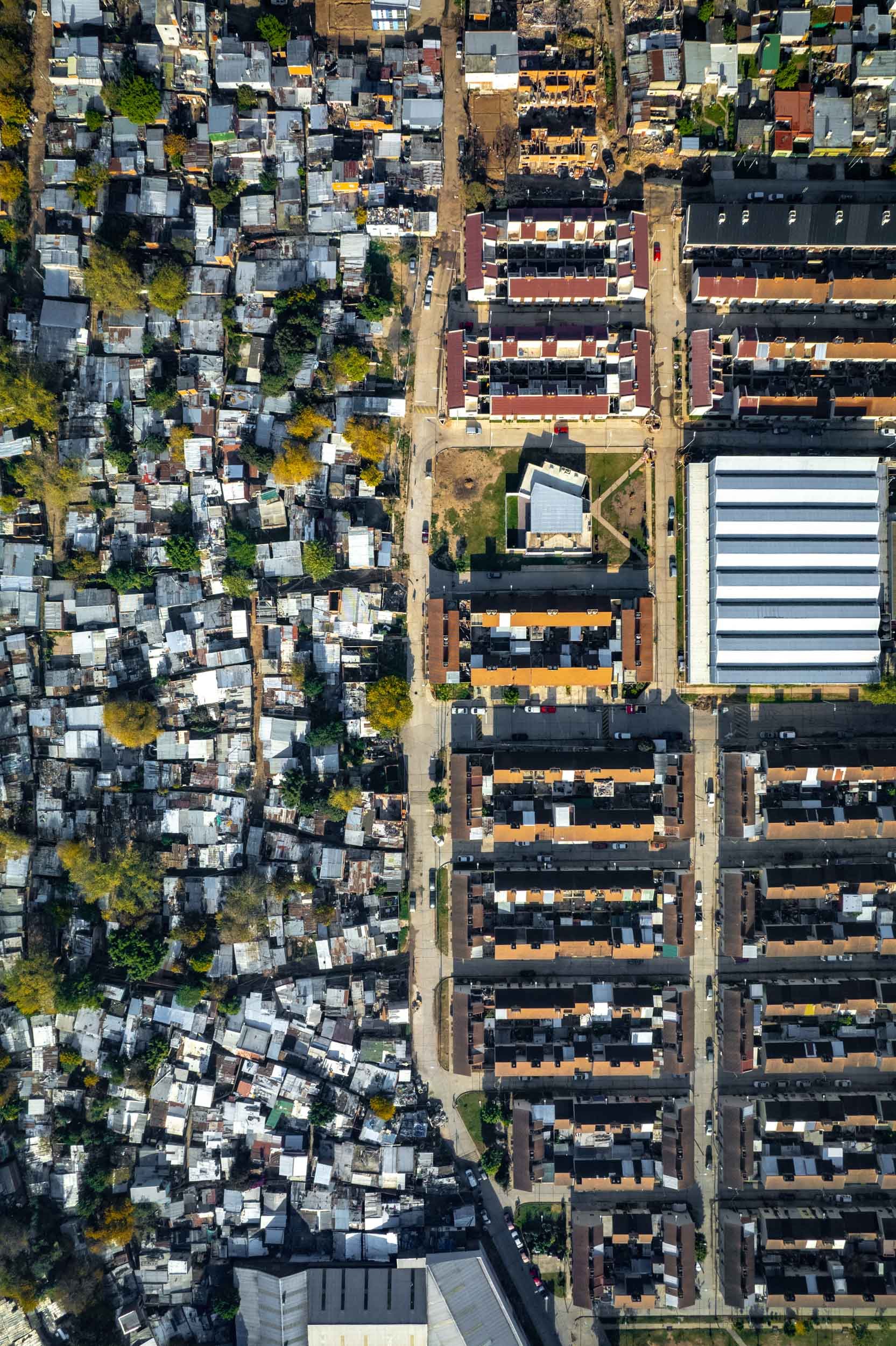 Villa 31 is separated from the downtown core of Buenos Aires by a busy rail yard.