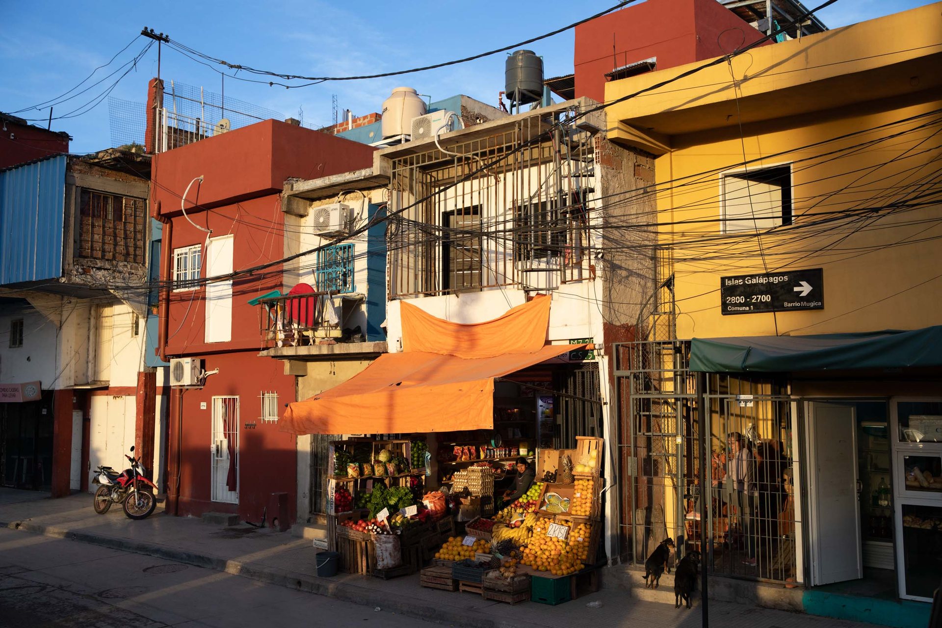 A fruit seller in Villa 31.