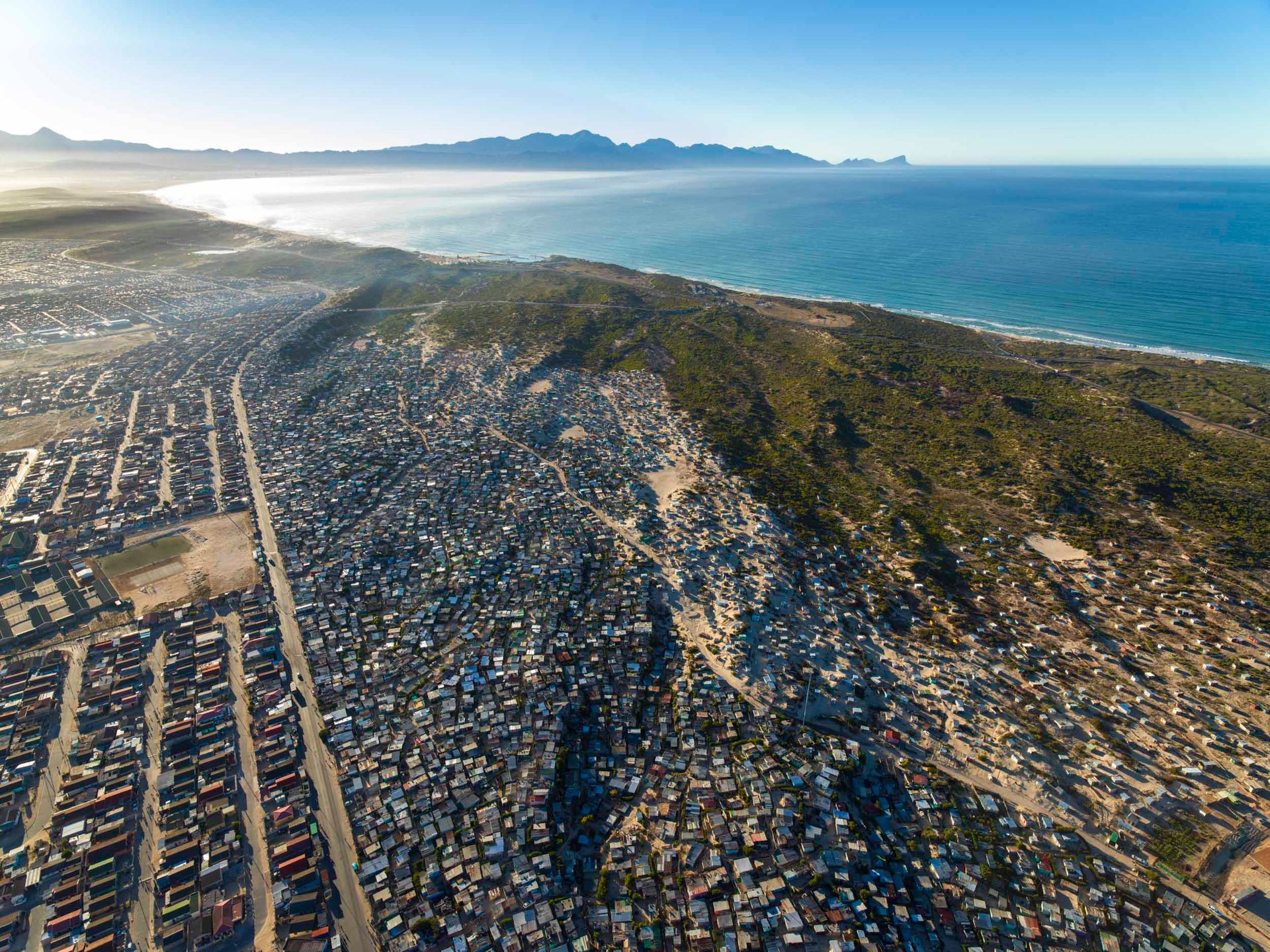 Shacks proliferate in Khayelitsha, Cape Town's biggest township.