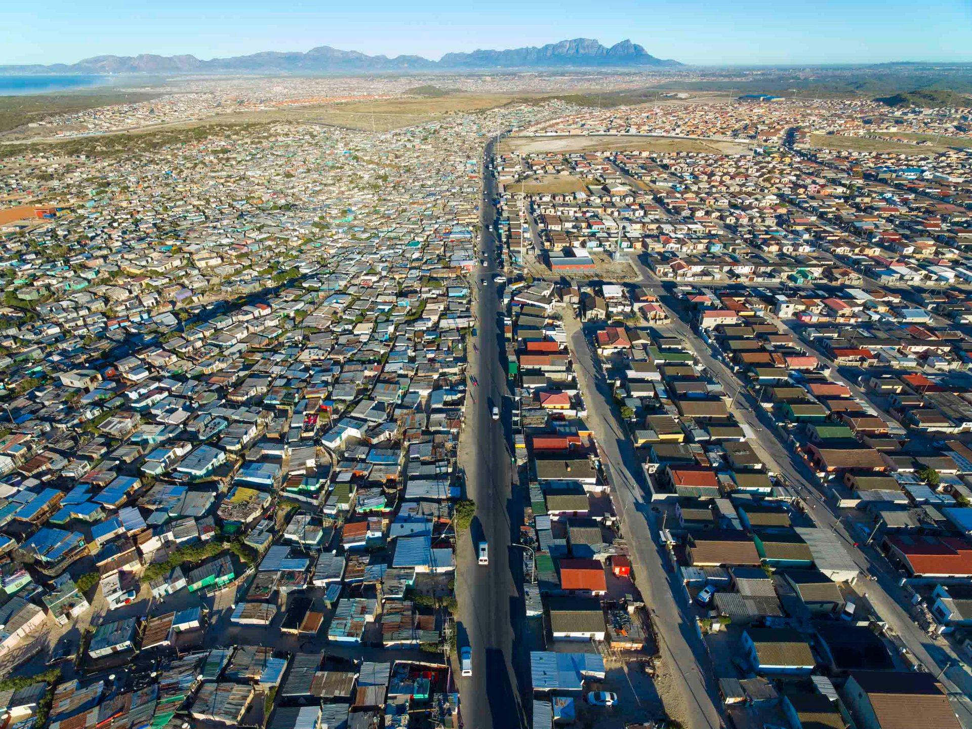 Monwabisi Park, an informal area in Khayelitsha with tens of thousands of residents.