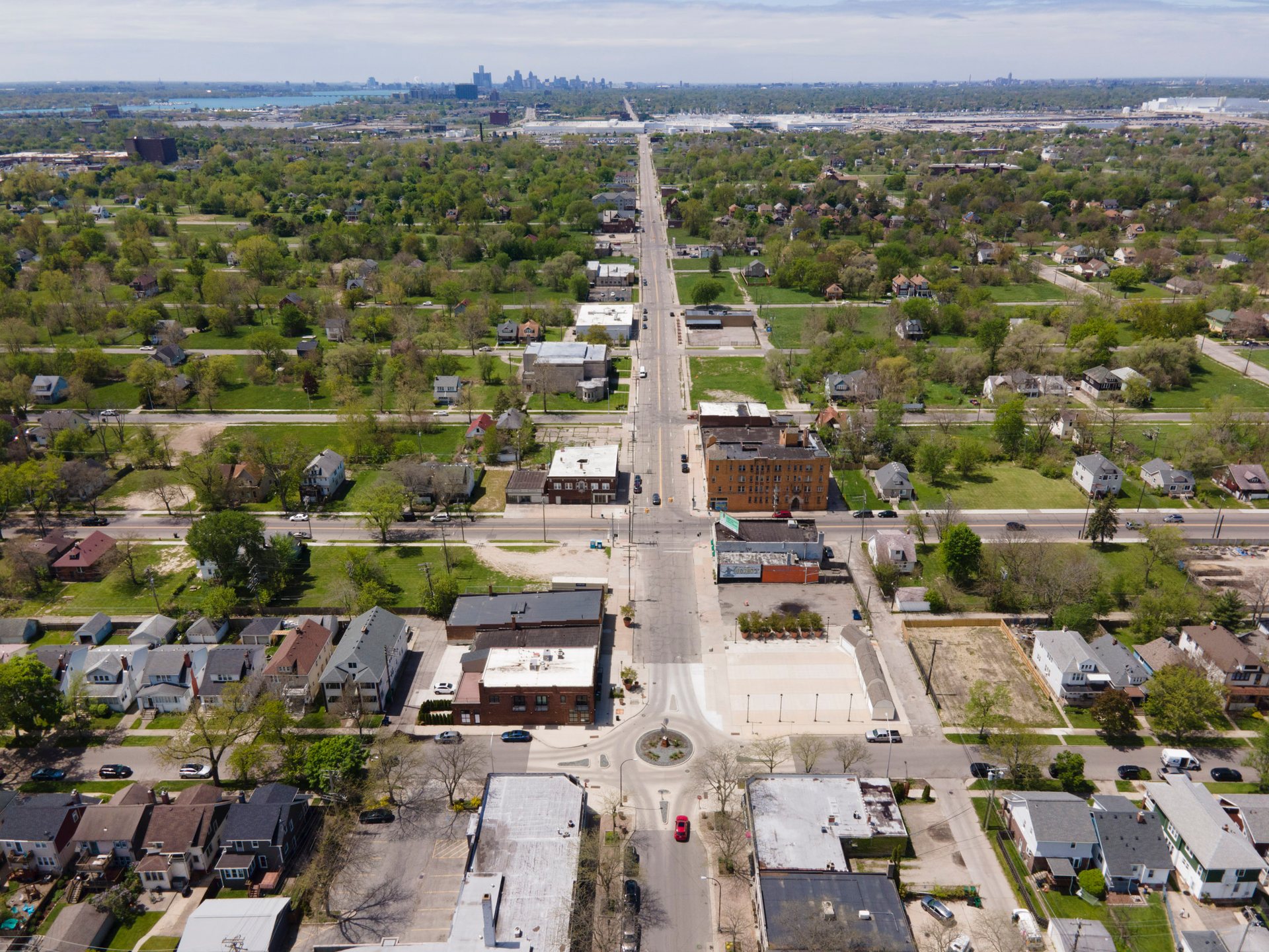 Kercheval Avenue is the main entryway into Grosse Pointe Park, leading directly to downtown Detroit.