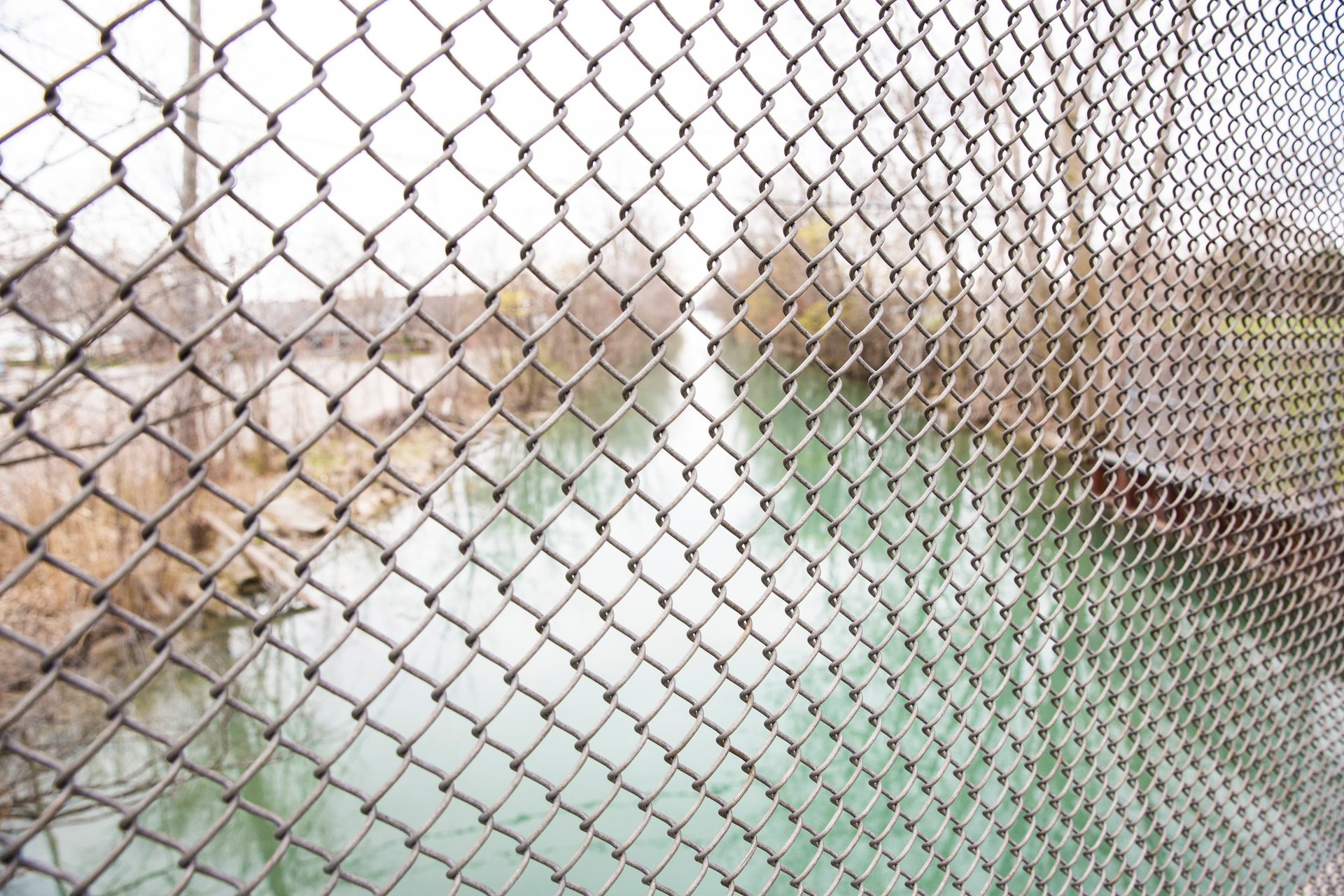 The end of Fox Canal, looking towards the Detroit River.