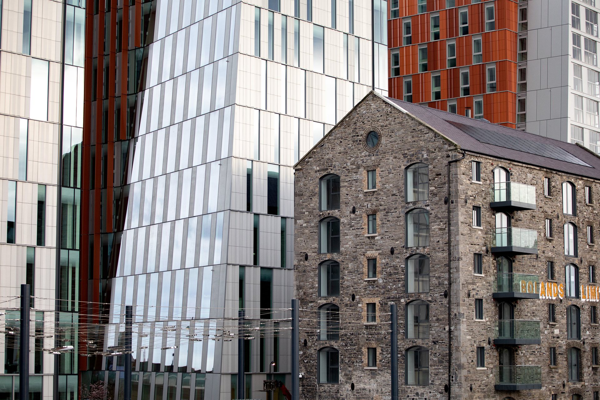 Renovation and gentrification in the heart of Dublin's financial services and tech district.