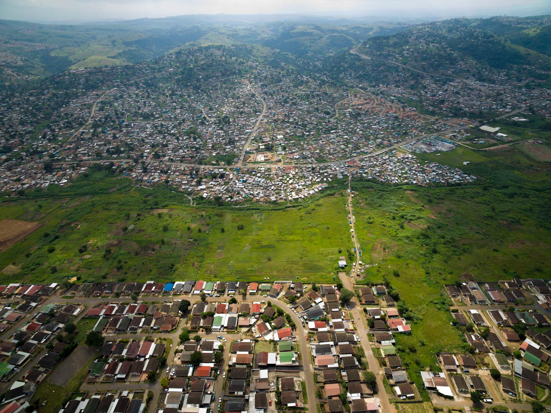 The beautiful Umgeni River Valley, home to the Zulu Nation, and intentionally designed to separate black from Indian communities during
