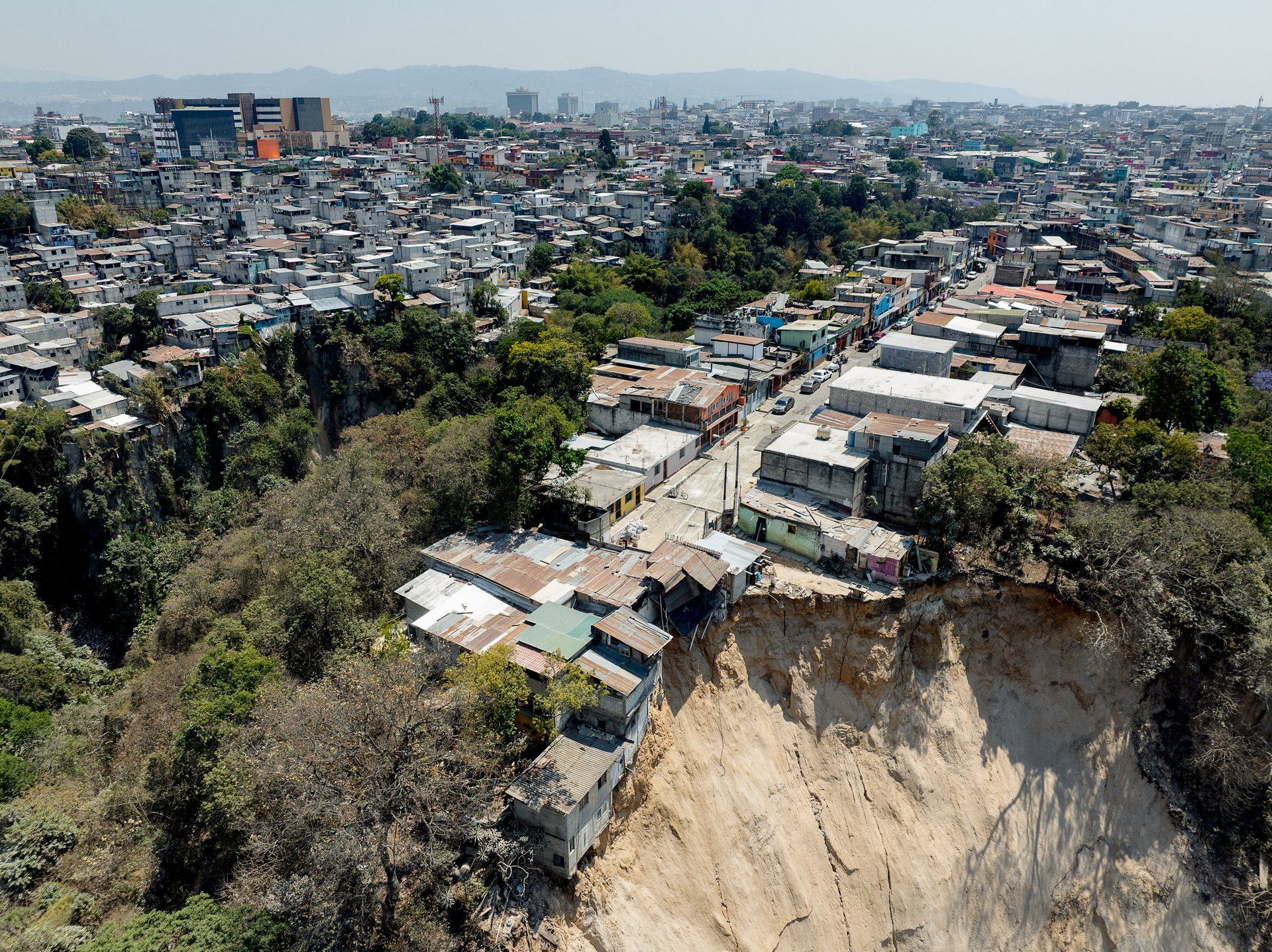 Precarious building practices in the city's poor neighborhoods occasionally lead to disasters caused by natural phenomena which Guatemala