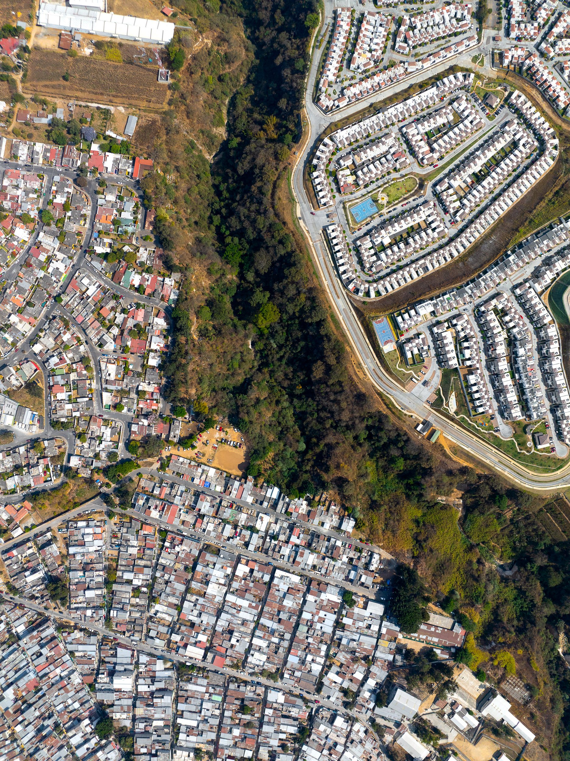 Divisions in a crime-ridden zone of Mixco, a peripheral city to the west.
