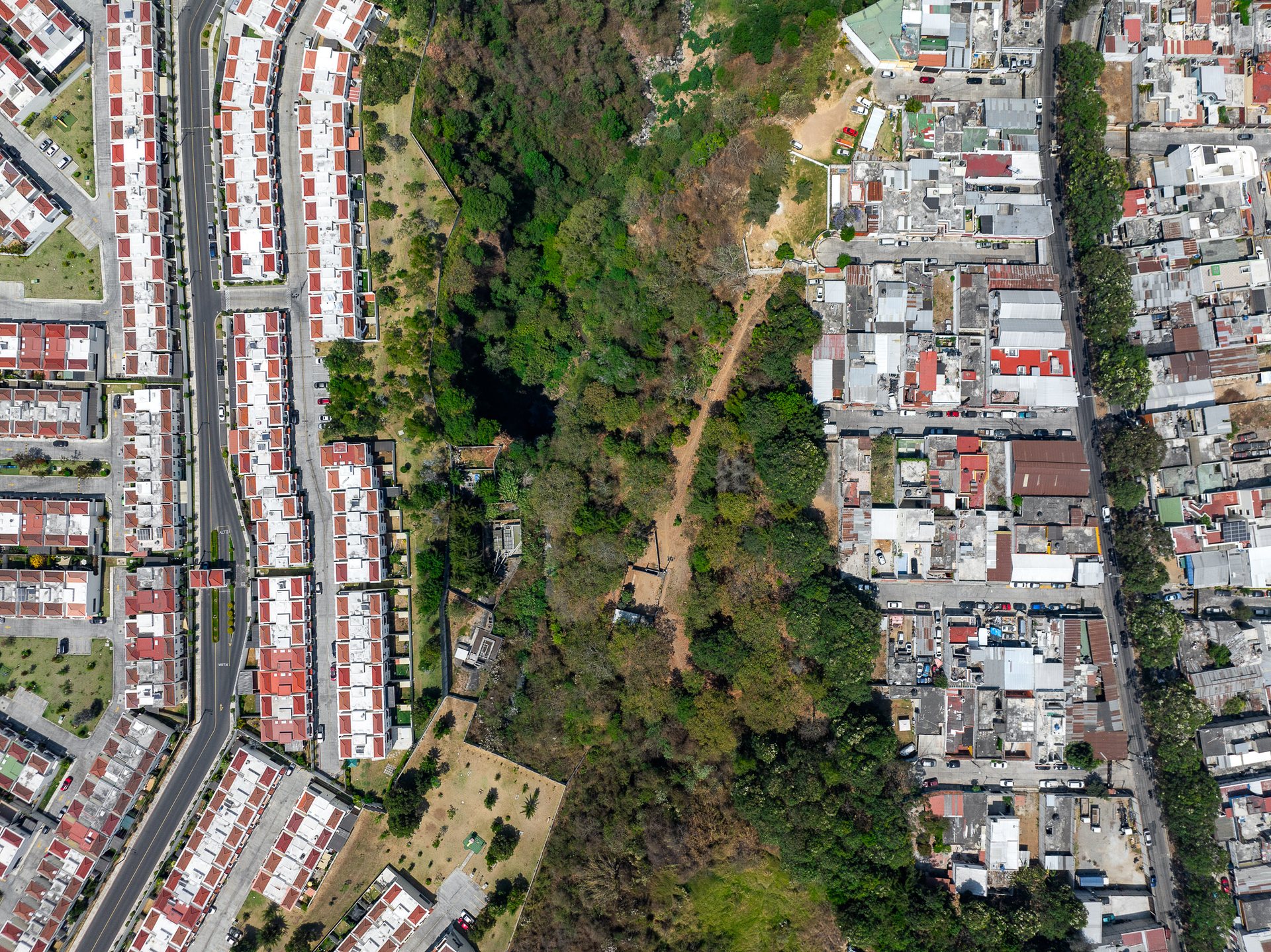 Separation in Mixco, to the northwest of Guatemala City's center.