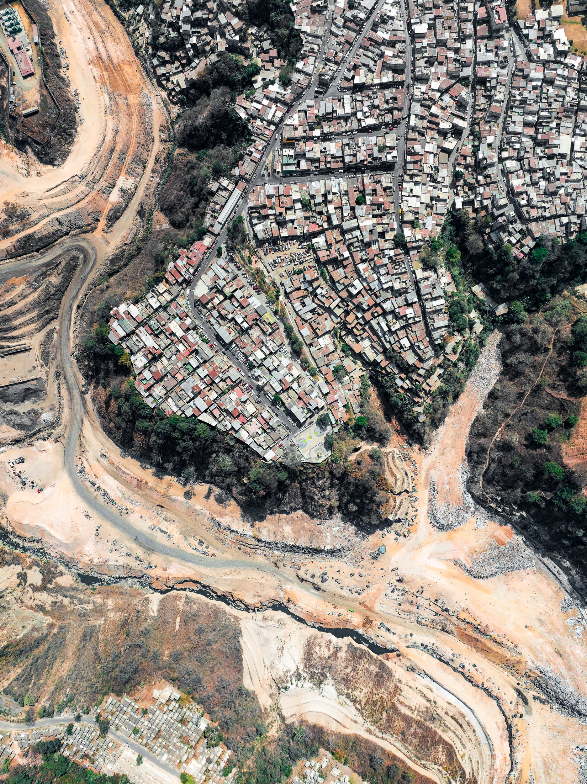 El Basurero, the Guatemala City dump, is the largest in Central America, built into a ravine in Zona 3 and taking roughly a third of the country's waste.