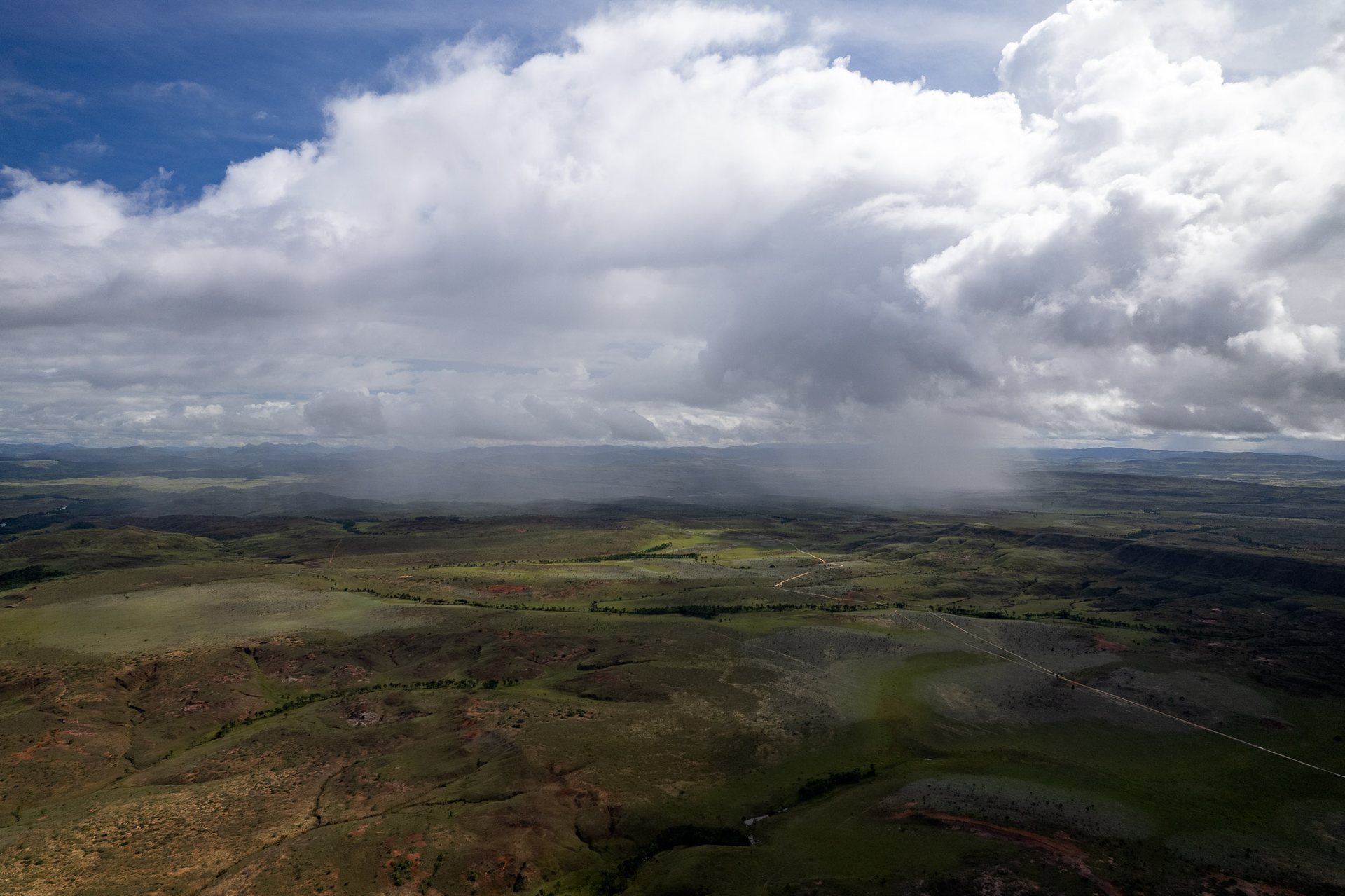The vast savannah in the country's southwest, only practically accessible by air from Georgetown, is a rolling grassland dotted with indigenous villages.