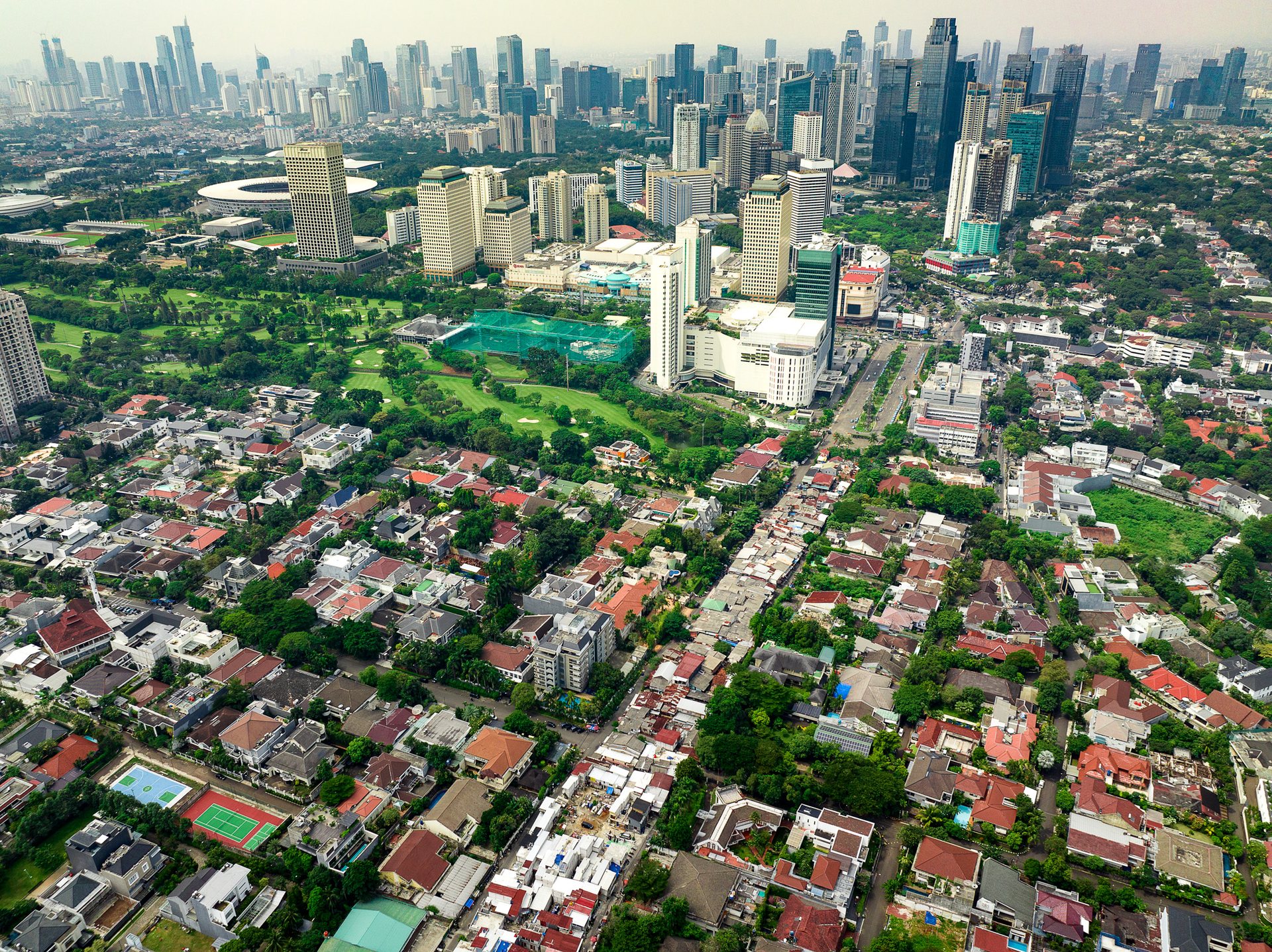 Greater Jakarta has a population of over 30 million, making it one of the largest urban centers in the entire world.