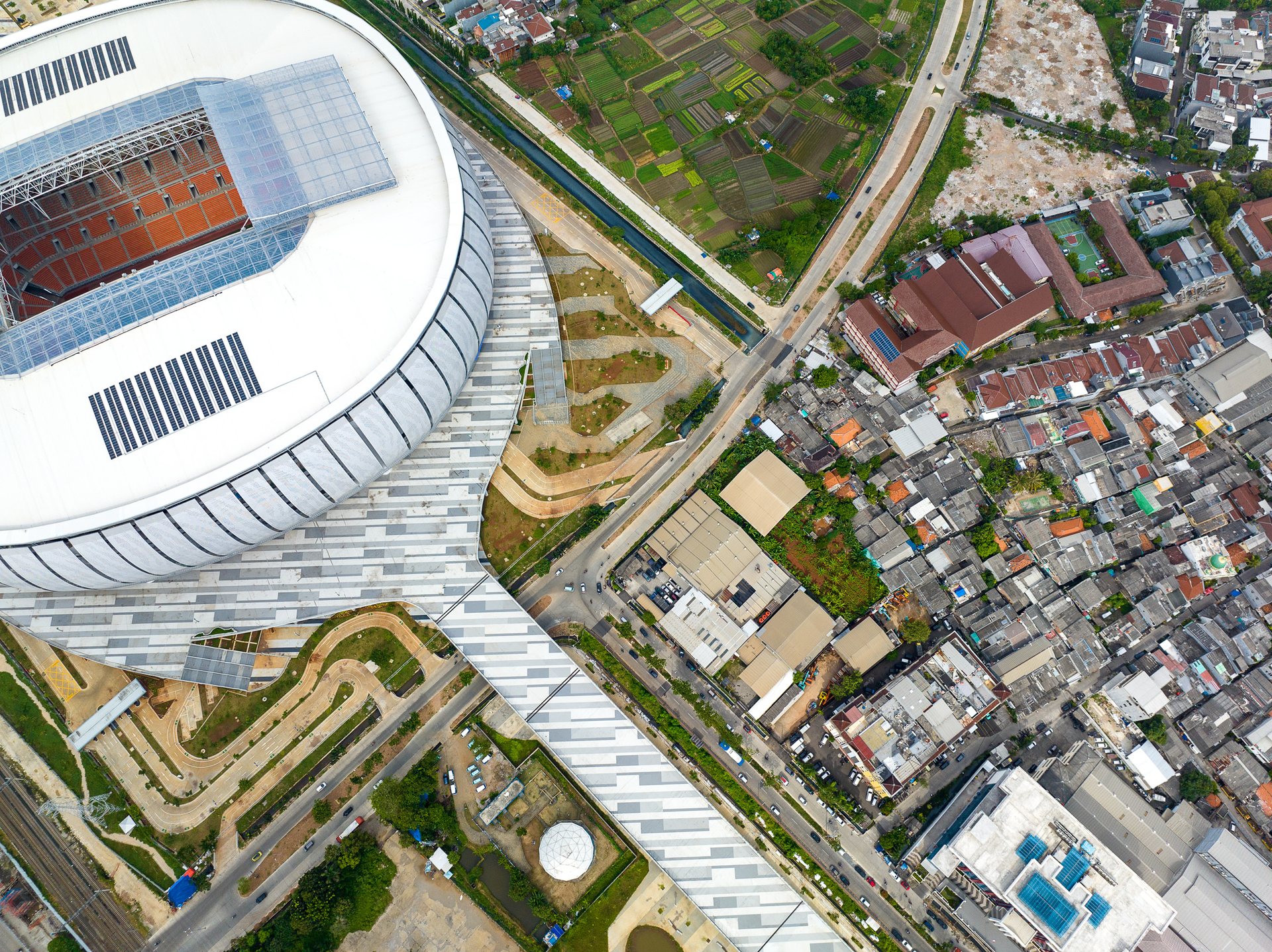 The Jakarta International Stadium, opened in 2022, is the largest-capacity retractable-roof stadium in Asia and the second-largest in the world by capacity, after AT&T Stadium in Texas.