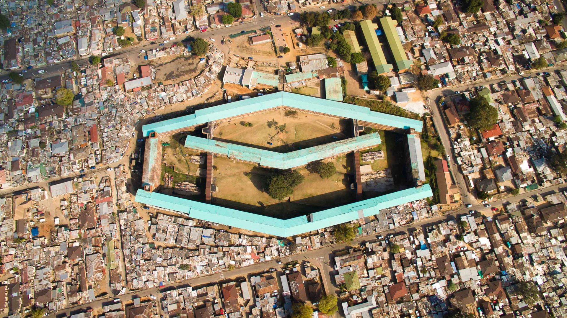 The famous women's hostel in Alexandra, Johannesburg, South Africa.