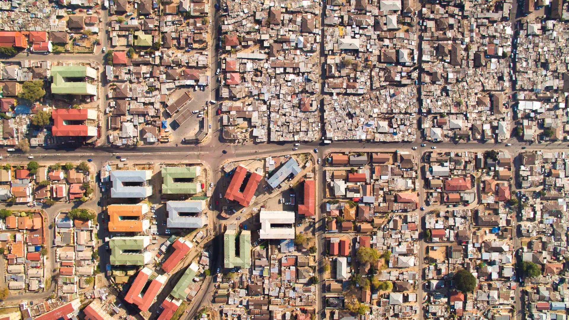 An alphabet soup of apartment buildings in Alexandra.