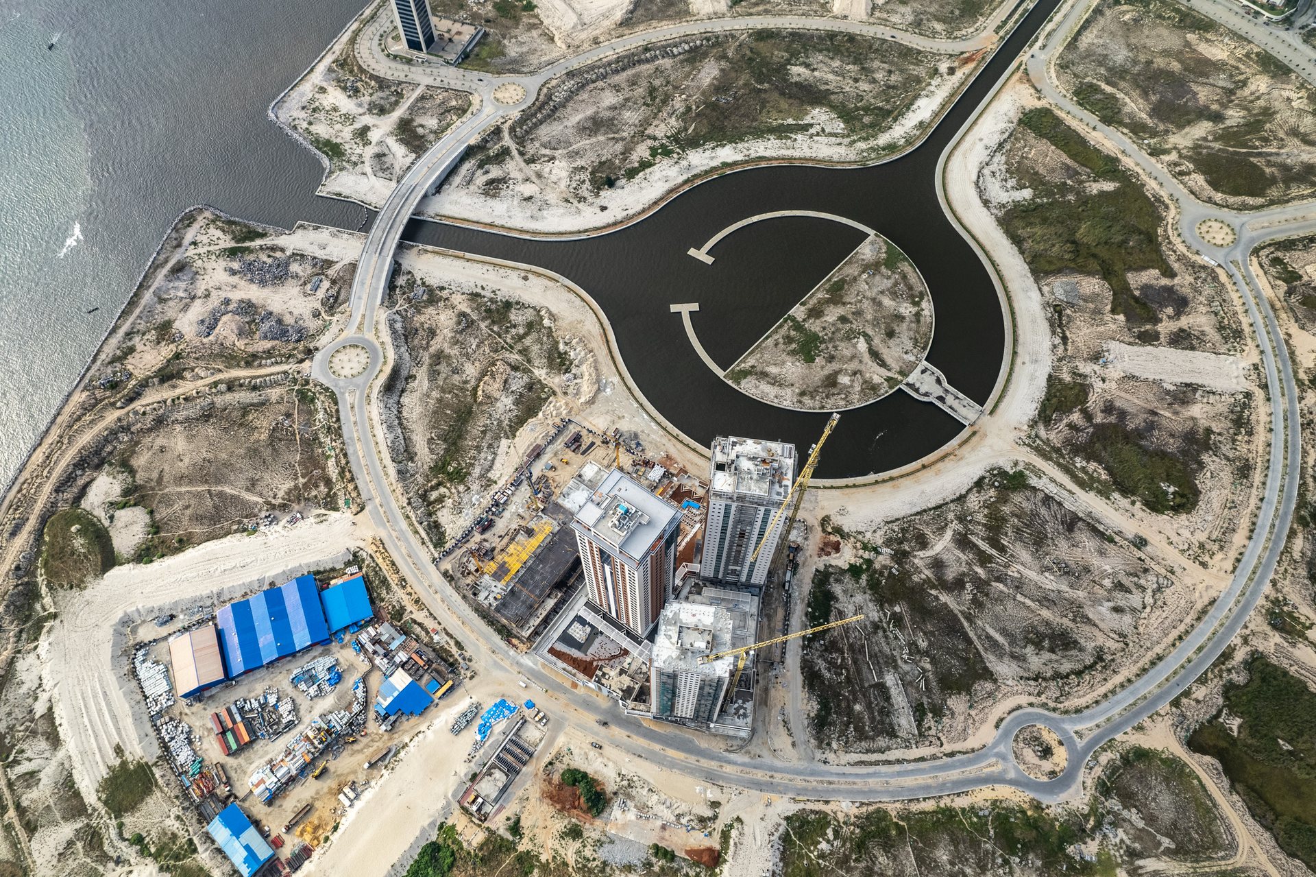 Tenants are slowly coming to Eko Atlantic, like these hotels.