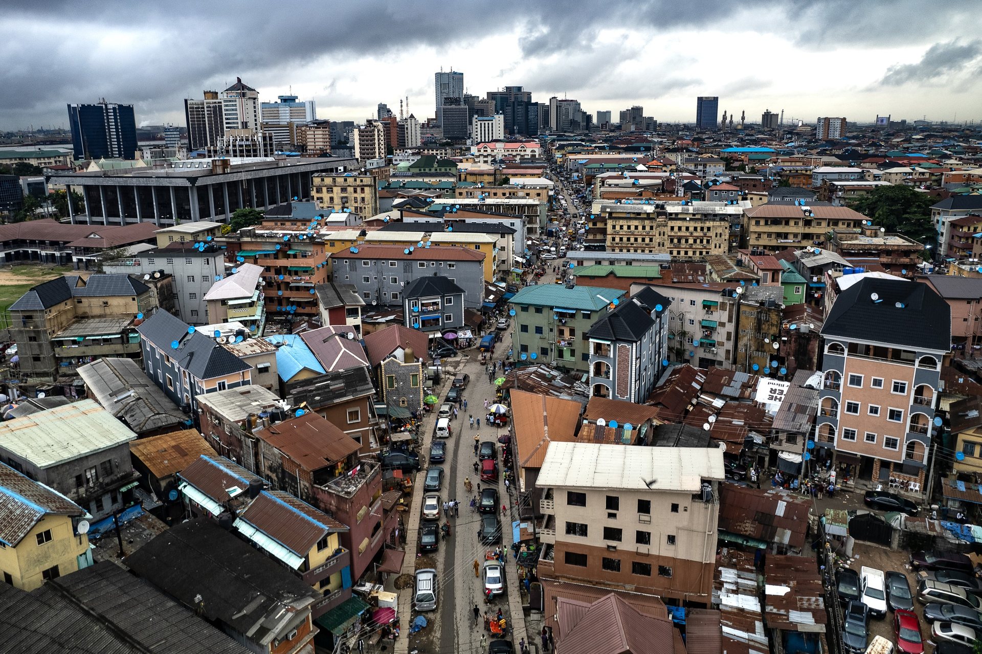 Downtown Lagos, Victoria Island.