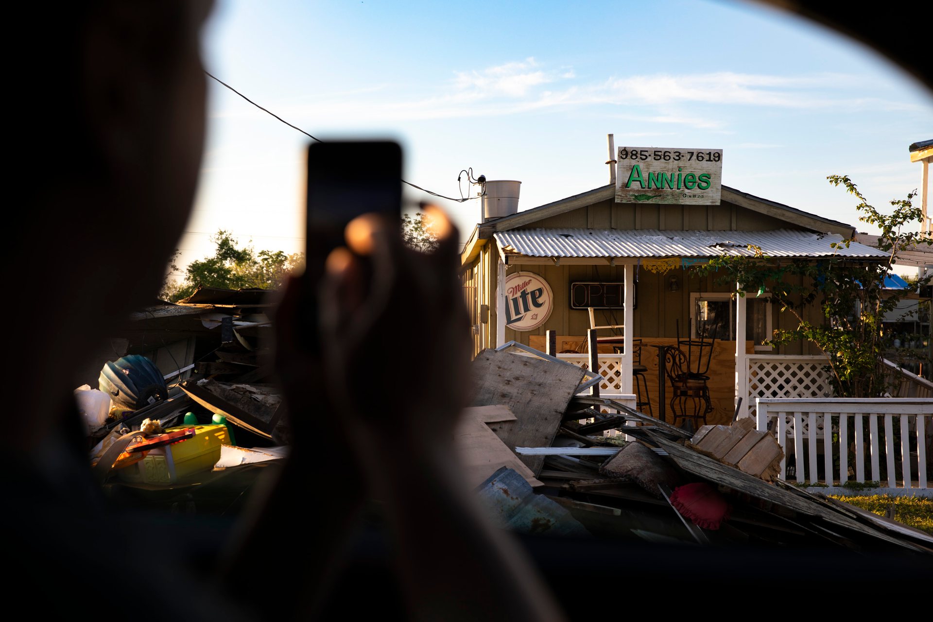 Destroyed and damaged cities, many outside the levee system, south of Houma, which received the brunt of the storm.