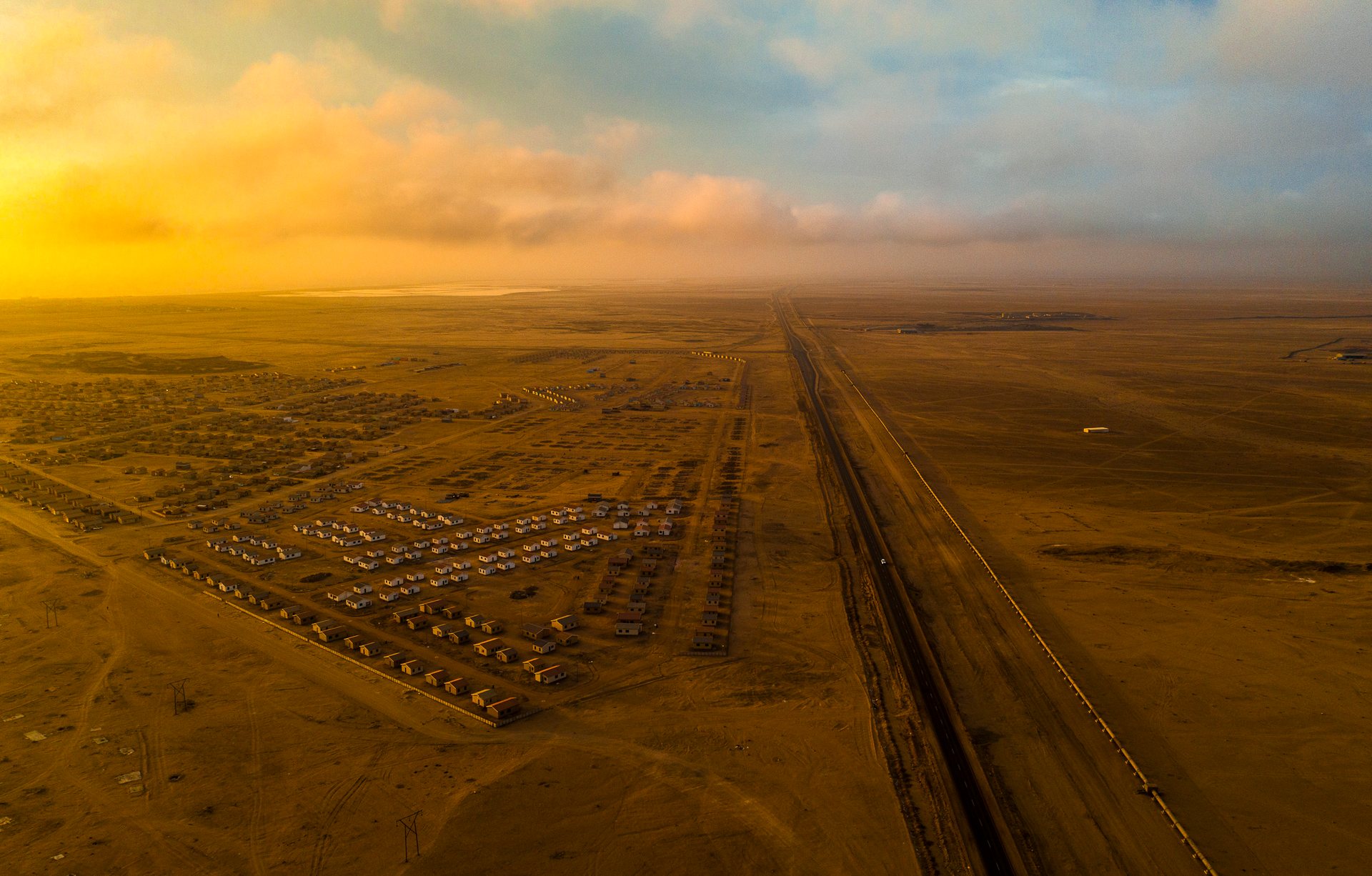 Formal houses being built on the northern edge of Swakopmund.