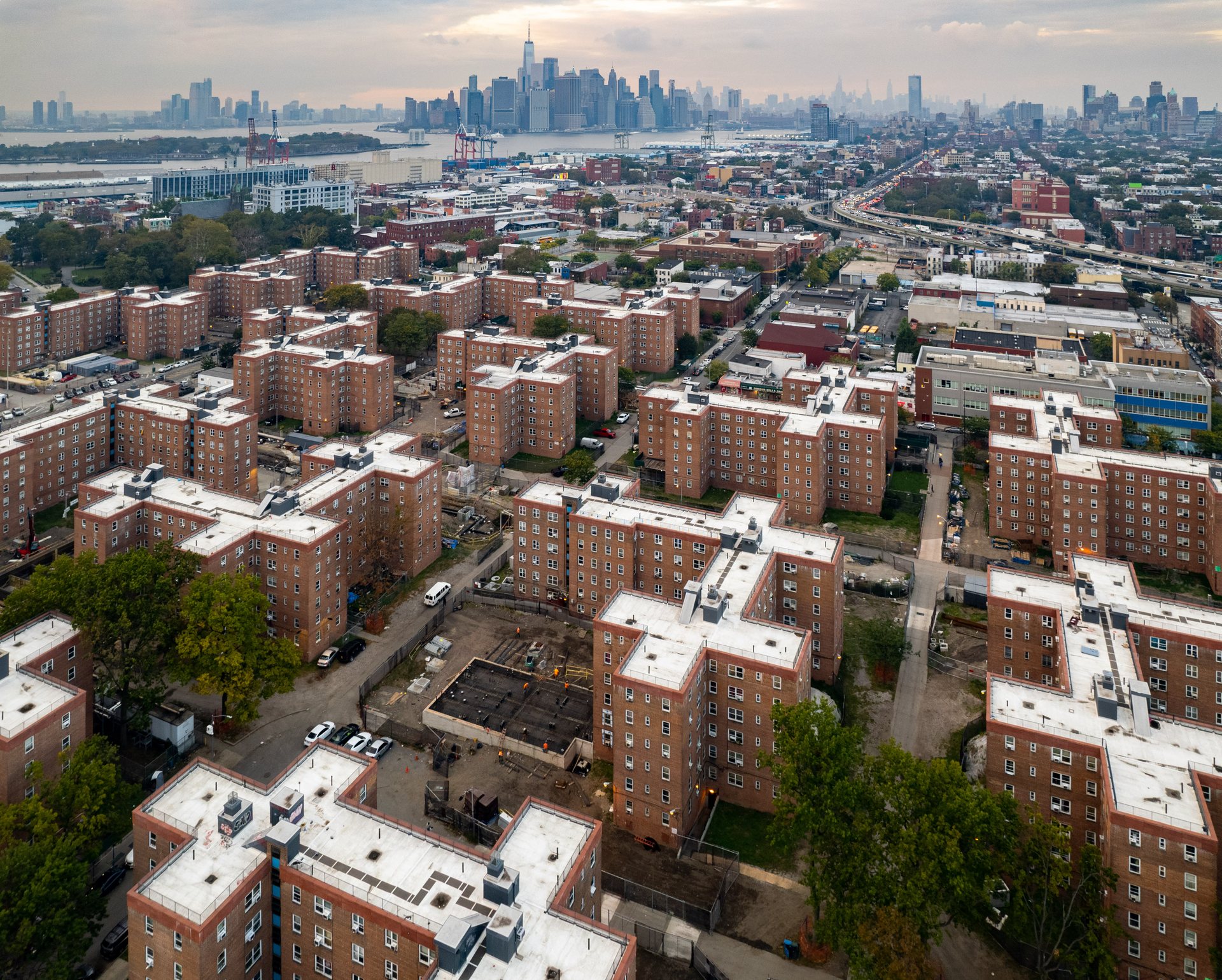 Public housing projects in the Red Hook section of Brooklyn.