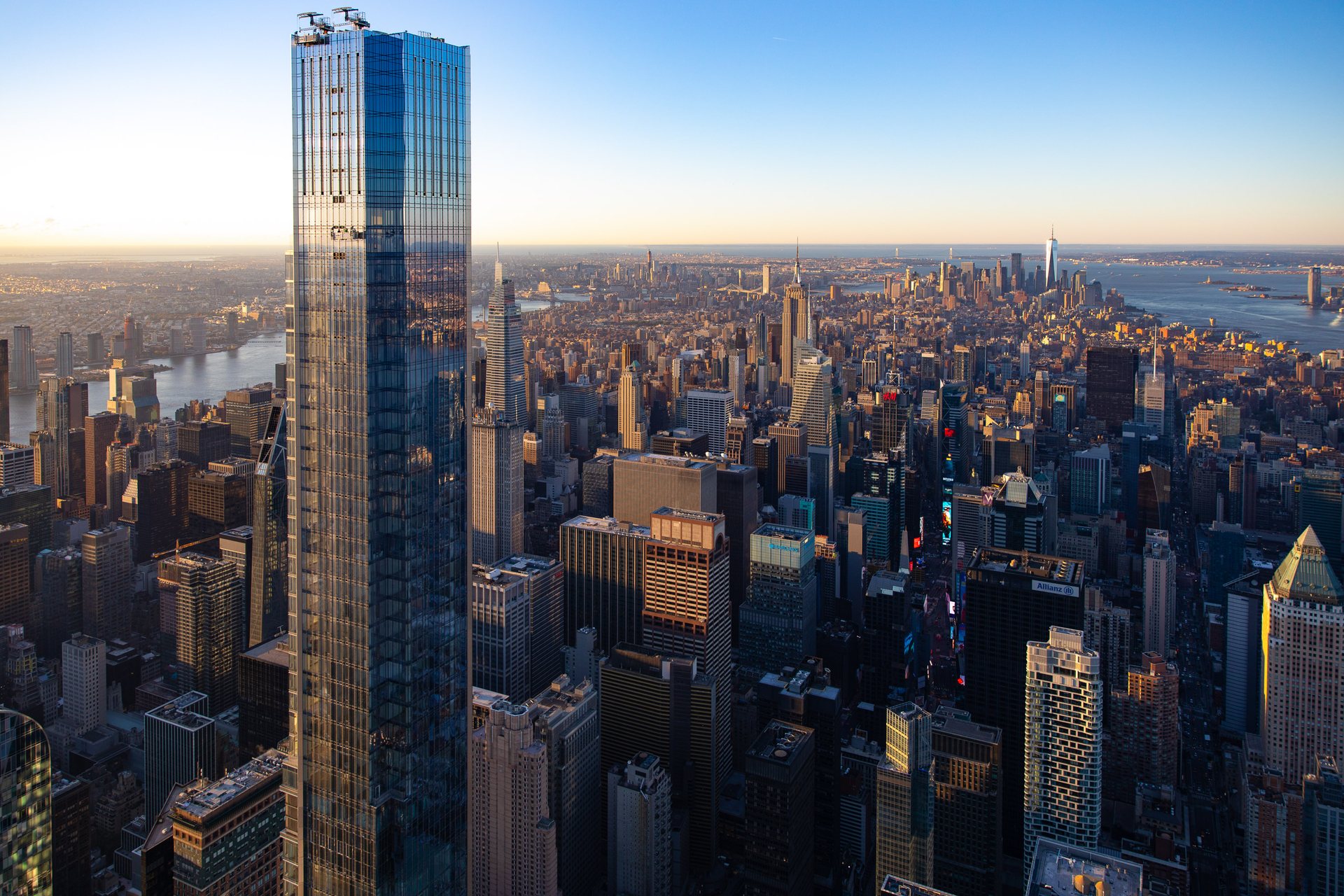 Central Park Tower - One of the new "super tall" skinny skyscrapers located on Billionaire's Row (W 57th St).
