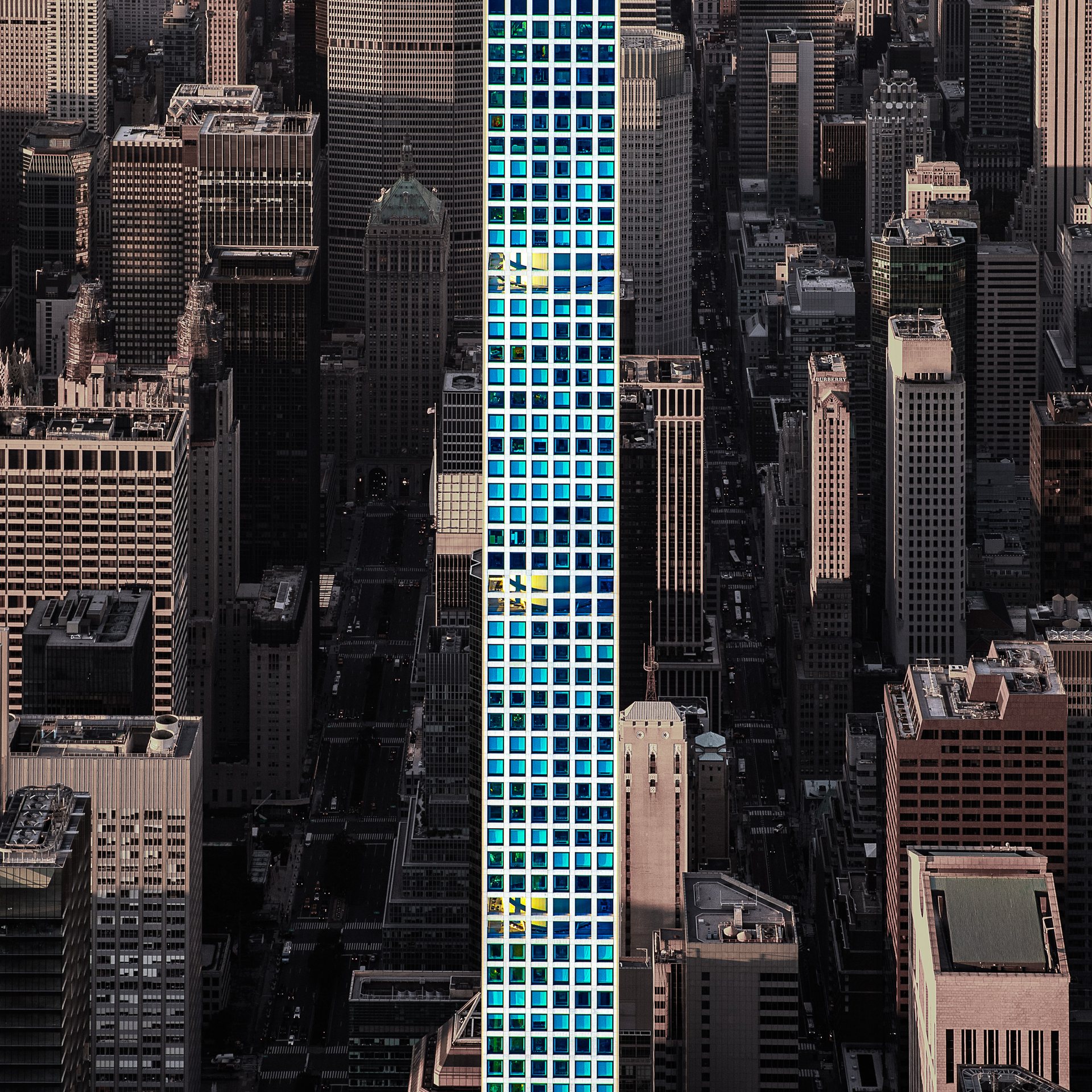 432 Park Avenue - One of the new "super tall" skinny skyscrapers in midtown Manhattan.
