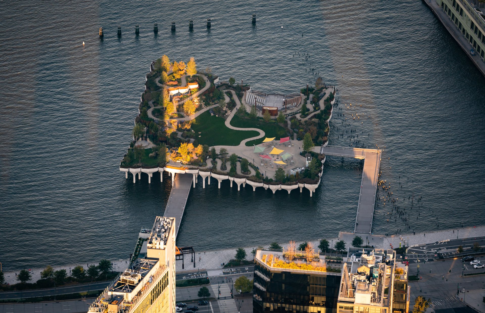 "Little Island is (billionaire Barry) Diller and his wife, fashion designer Diane von Furstenberg's, $260 million present to the City of New York, topped not by a bow, but a man-made magic mountain.