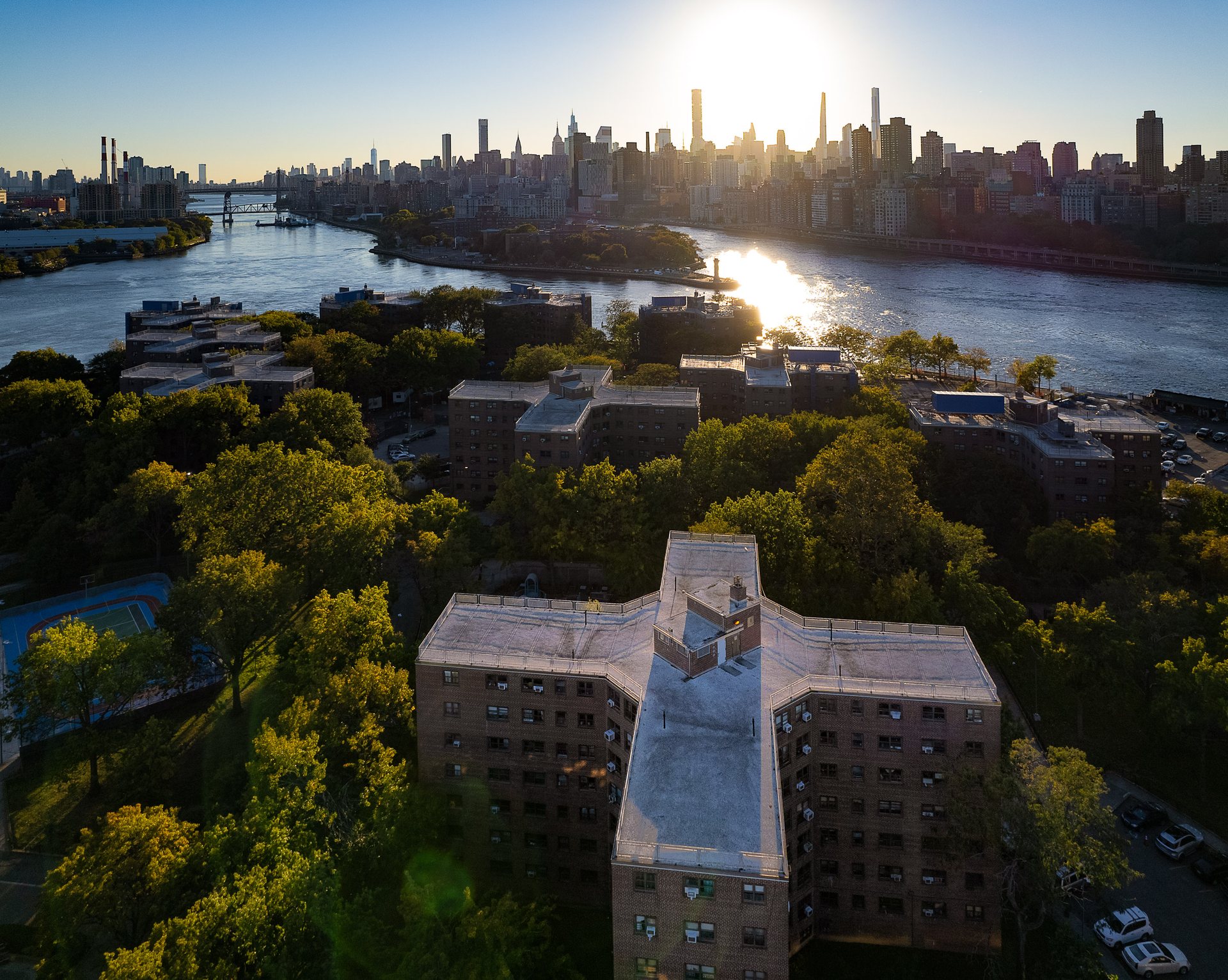 Astoria Houses, public housing overlooking the East River.