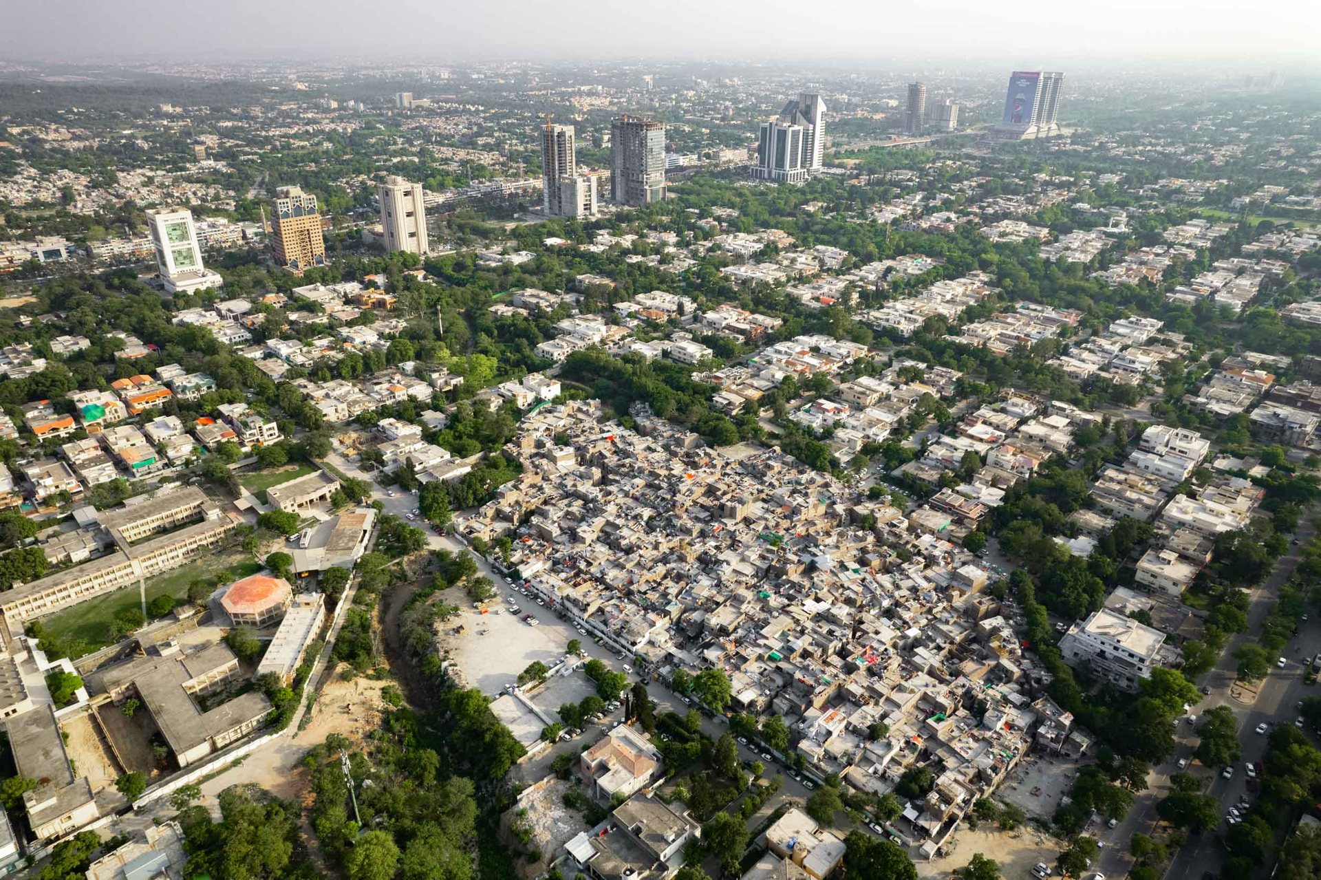 "France Colony", a Christian slum much poorer than the surrounding, planned city of Islamabad.