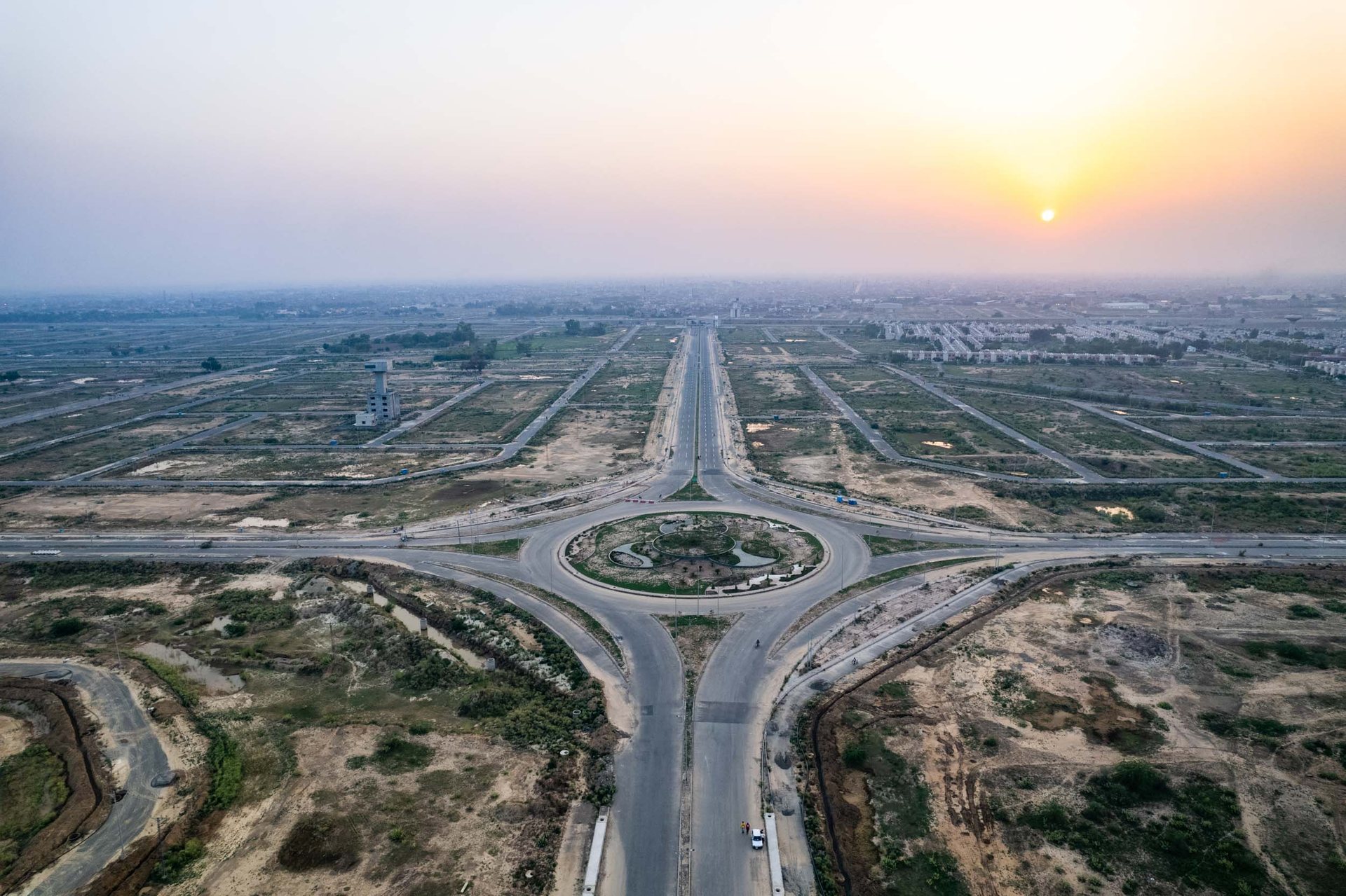 A new DHA (Defence Housing Authority) development in the south of Lahore.