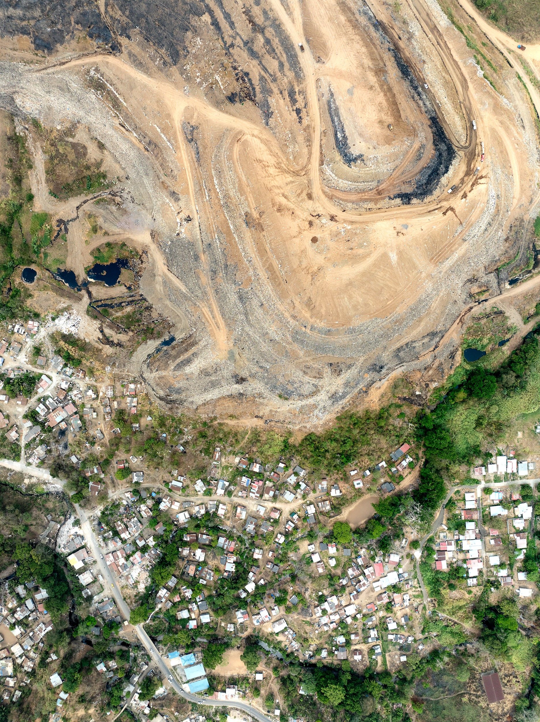 Cerro Patacón is the city's main landfill, which often is burning, covering the downtown area in toxic smoke.