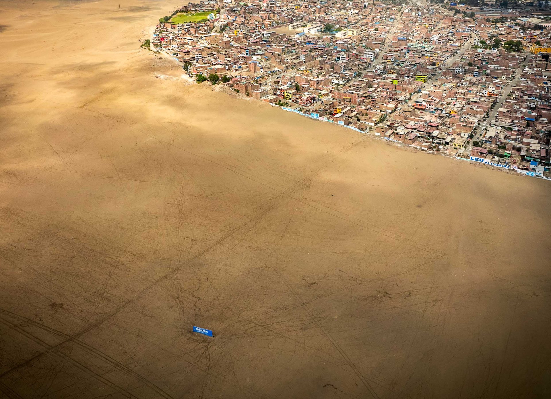 Lima's suburbs are growing at such a rapid pace that they threaten archealogical sites like this one near Julio Cesar Tello.