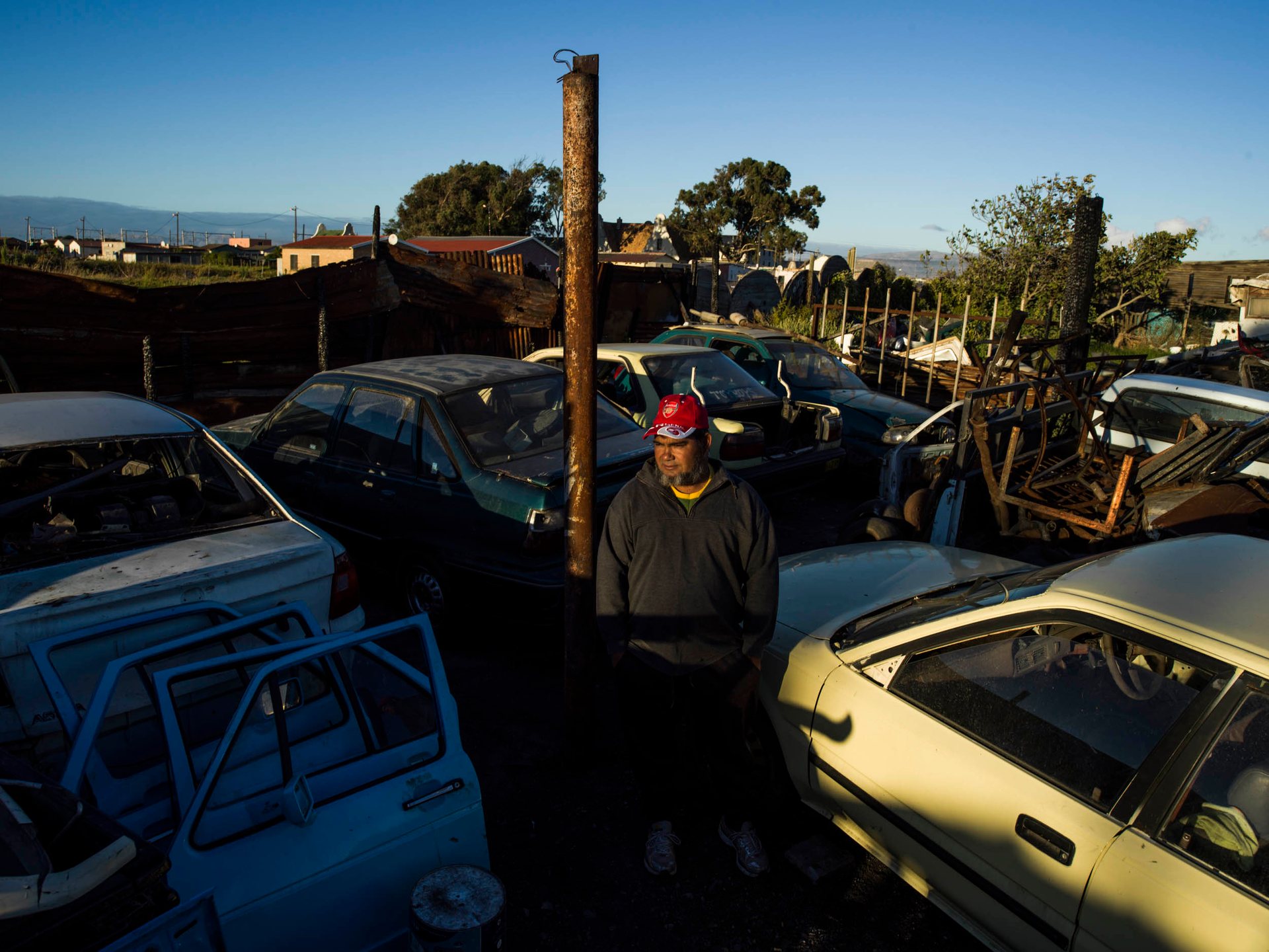 Asiphe Ntshongontshi, resident of Masiphumelele, lives in a simple shack made out of tin and wood, along with thousands of other people.