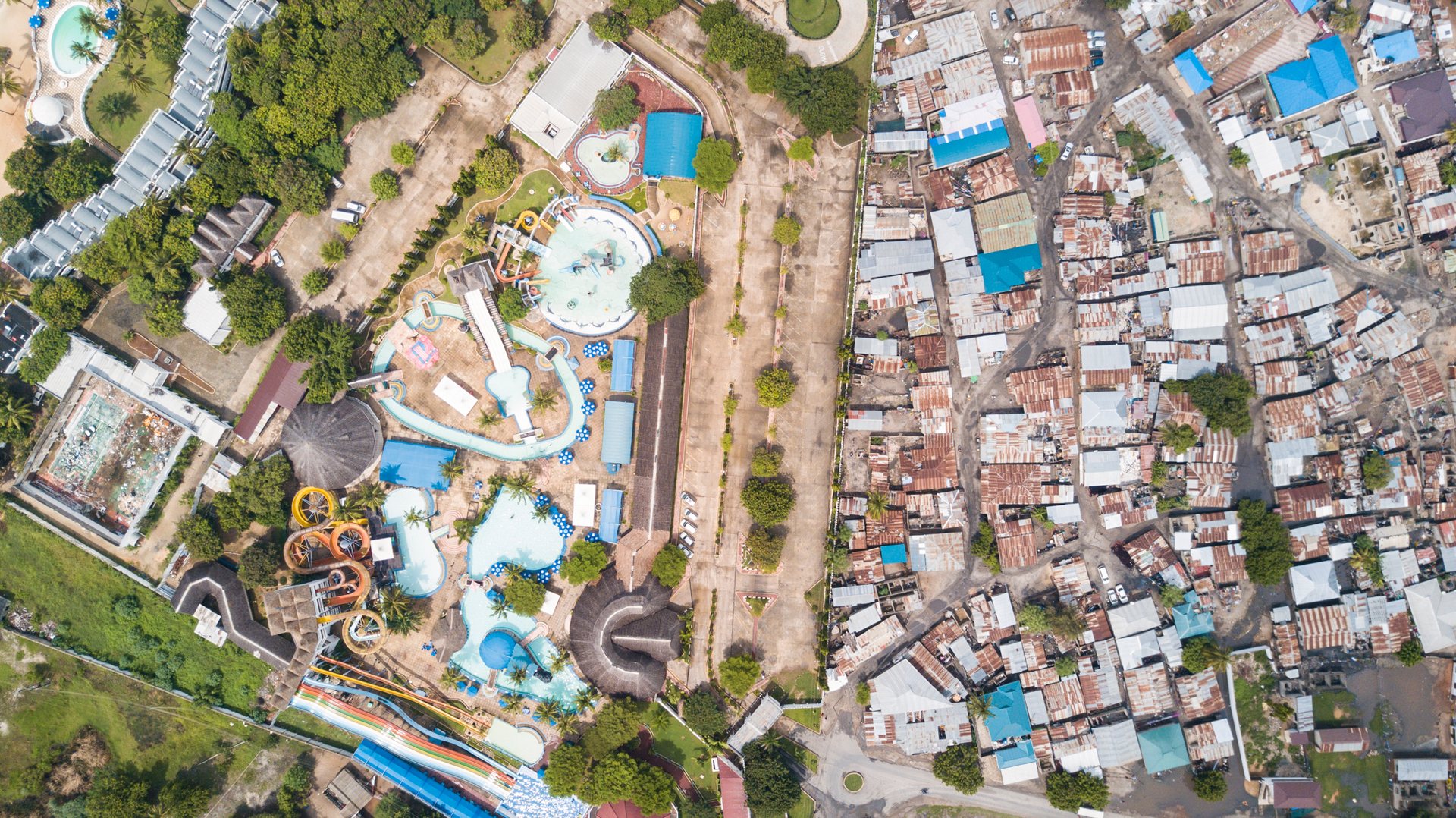 Kunduchi Wet-n-Wild water park is a playground for Dar's wealthy residents to relax in the oppressive heat and humidity.